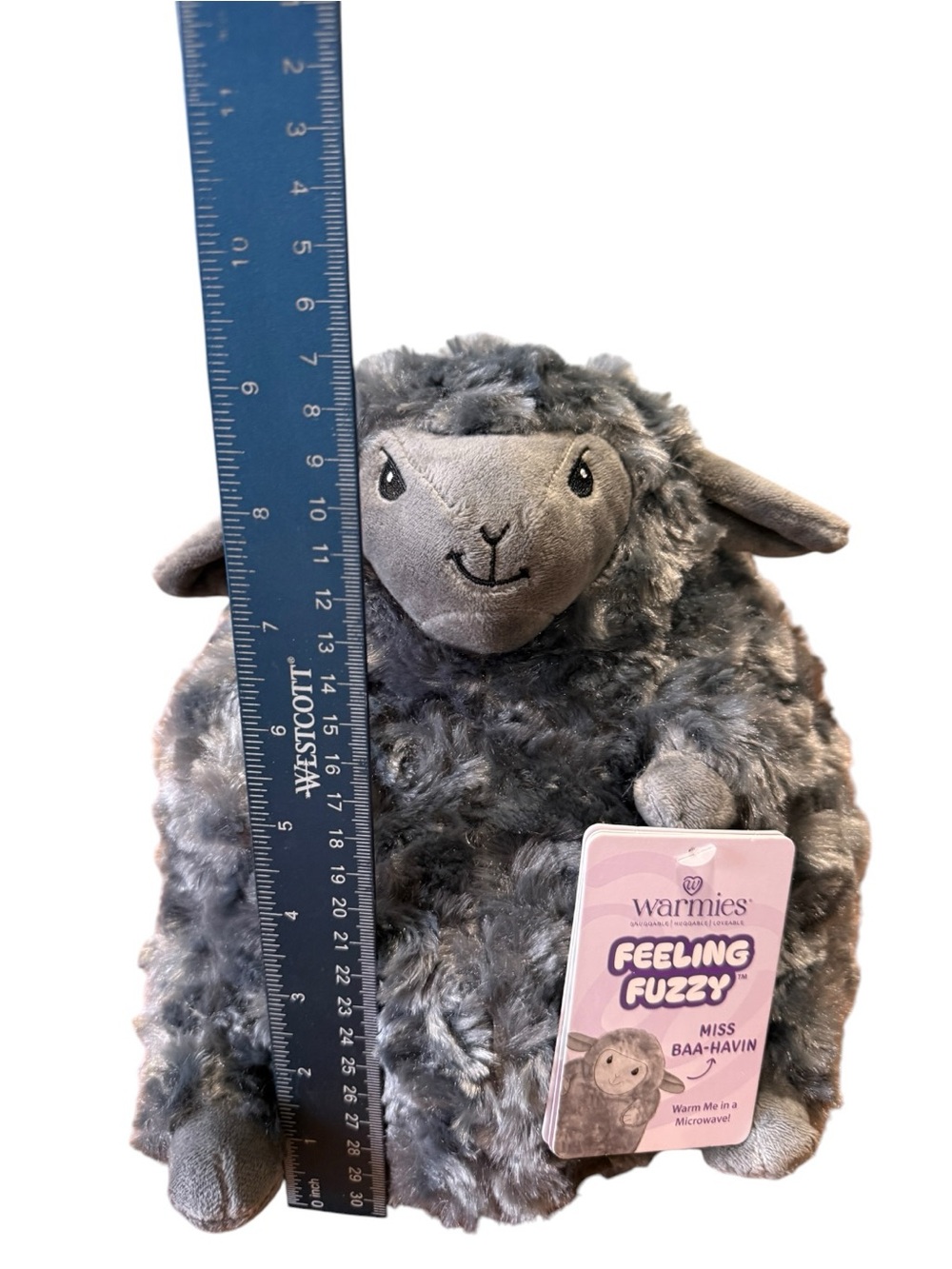 Sheep Warmies Stuffed Animal Feeling Fuzzy MISS BAA-HAVEN Lavender Scented NWT - Picture 10 of 10